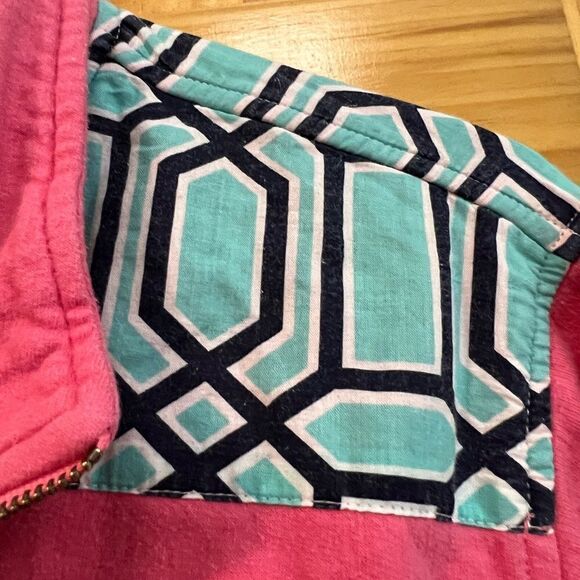 Simply Southern size M pink and aqua half zip sweatshirt - Picture 4 of 7